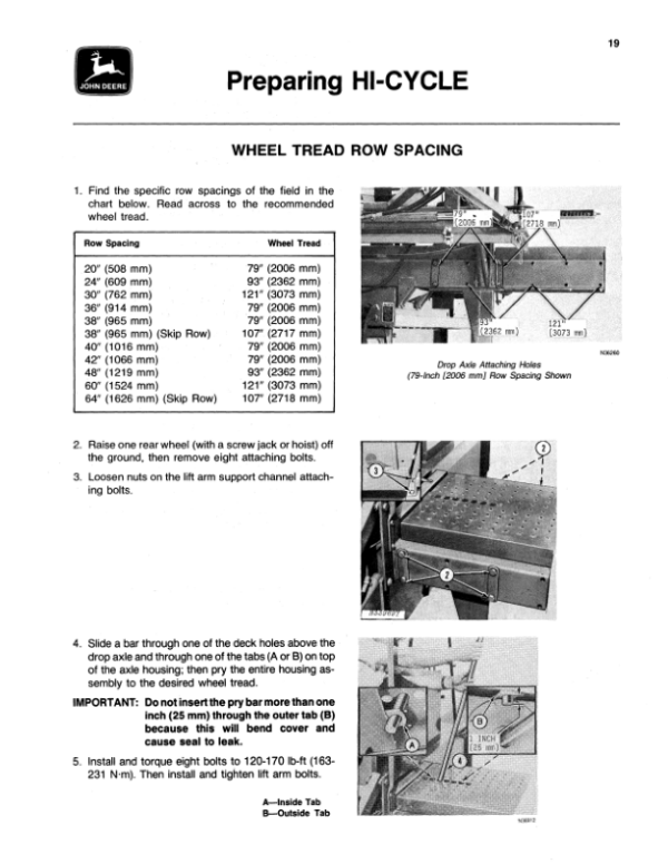 John Deere 6000 Hi-Cycle Sprayer Operator’s Manual (OMN159592) Workshop Guide