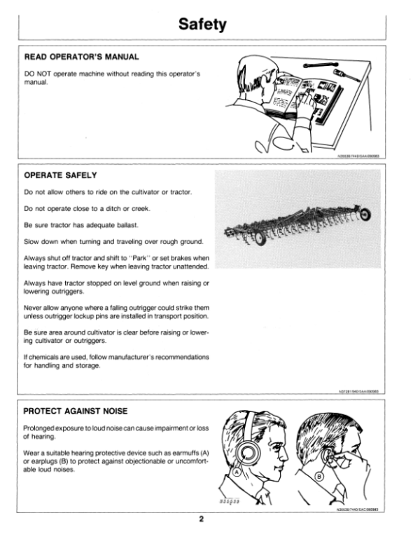 John Deere 940 Series Integral Field Cultivators Operator’s Manual (OMN159598) Workshop Guide