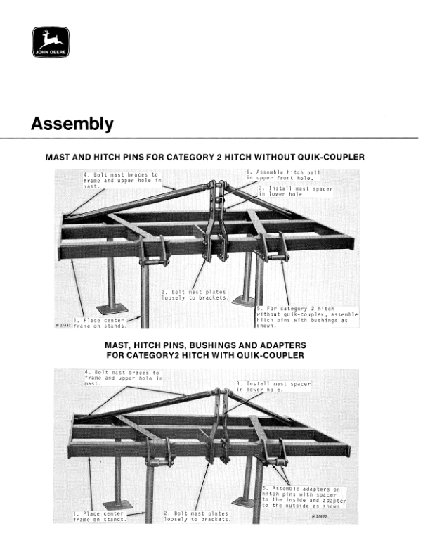 John Deere 100 IFH Chisel Plow, Integral Operator’s Manual (OMN159730) Workshop Guide