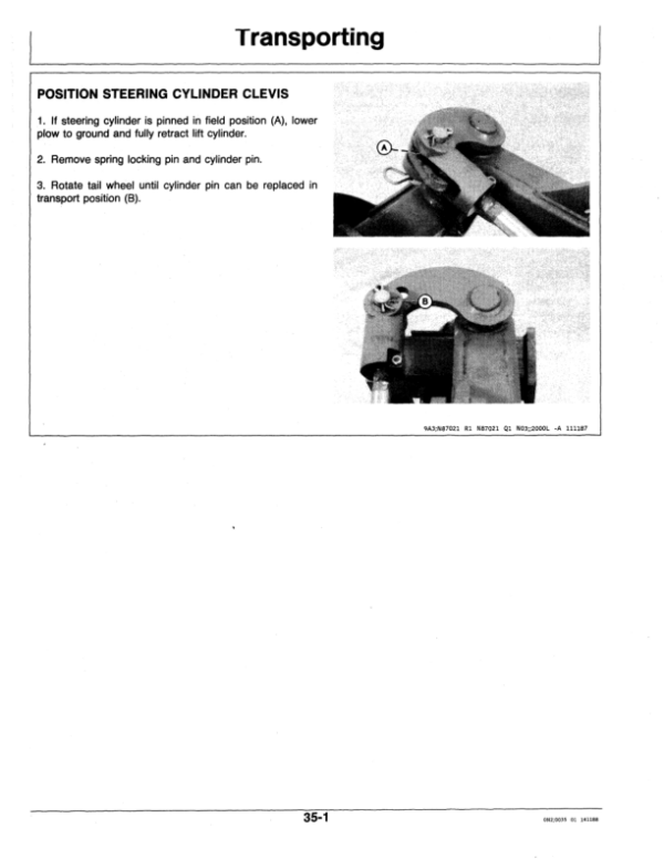 John Deere 2000 Moldboard Plow, Semi-Integral Operator’s Manual (OMN200112) Workshop Guide