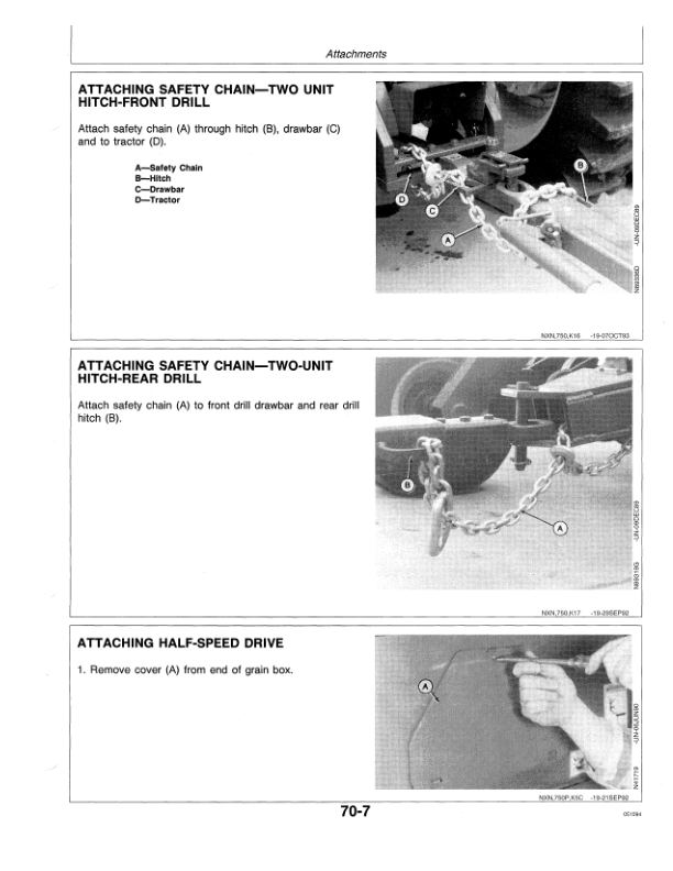 John Deere 750 Grain Drill (10 & 15 Ft.) (000000-019184) (Worldwide Edition) Operator’s Manual (OMN200120) Workshop Guide