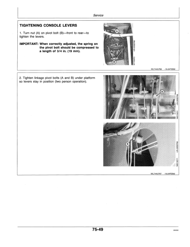 John Deere 7445 Cotton Stripper Operator’s Manual (OMN200303) Workshop Guide
