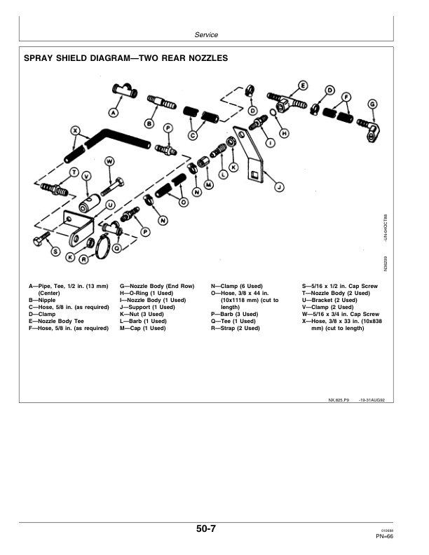 John Deere 825 Series Row-Crop Cultivator Operator’s Manual (OMN200373) Workshop Guide