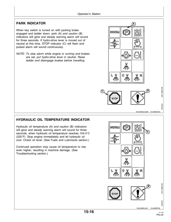 John Deere 6500 Self-Propelled Sprayer (004001-) Operator’s Manual (OMN200468) Workshop Guide