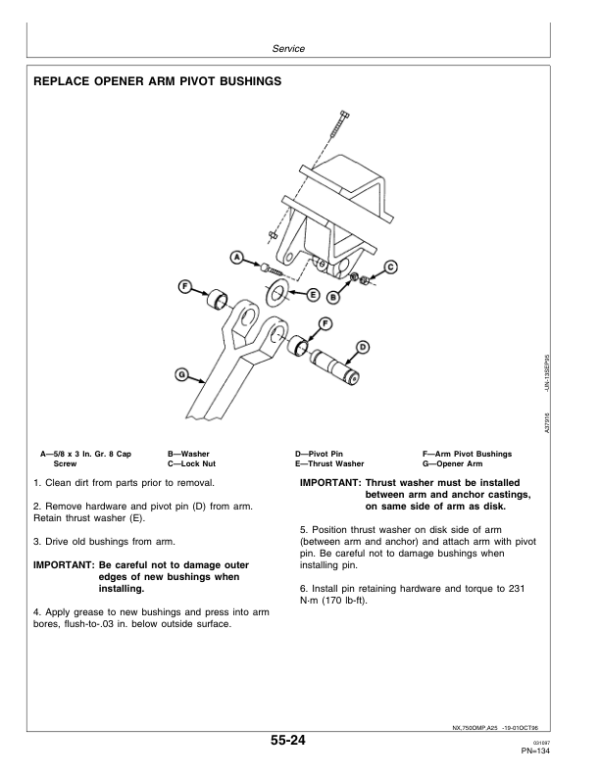 John Deere 750 Grain Drill (10 & 15 Ft.) (Worldwide Edition) (019185-) Operator’s Manual (OMN200486) Workshop Guide