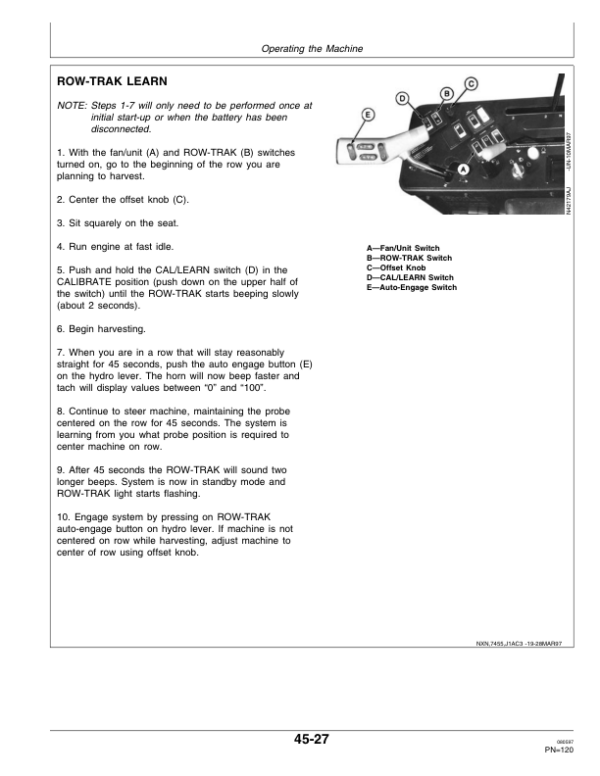 John Deere 7455 Cotton Stripper (- 006000) Operator’s Manual (OMN200535) Workshop Guide