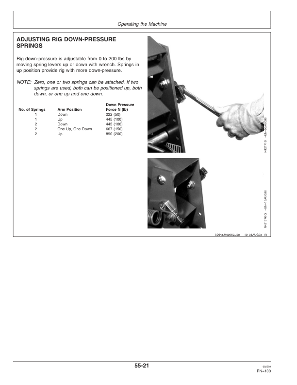 John Deere 856 Series Rear Mounted Row Crop Cultivator Operator’s Manual (OMN200787) Workshop Guide