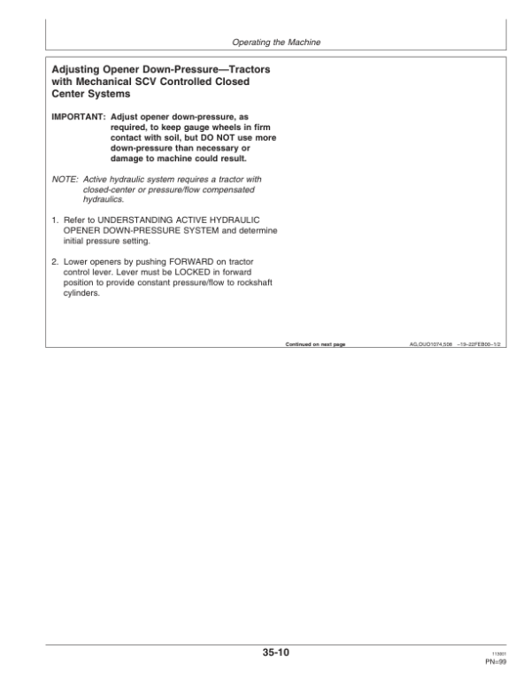 John Deere 1560 & 1565 Grain Drills North America Operator’s Manual (OMN200998) Workshop Guide