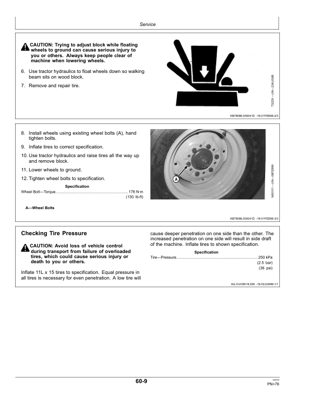 John Deere 3710 Drawn Flex Moldboard Plow (004000-004399) Operator’s Manual (OMN250319) Workshop Guide