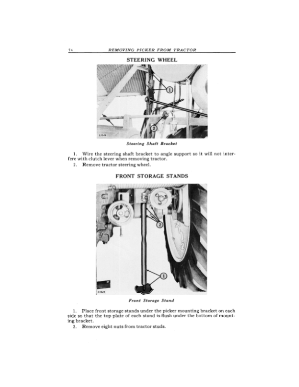 John Deere No. 1 Cotton Picker One-Row Mounted Operator’s Manual (OMN28856) Workshop Guide