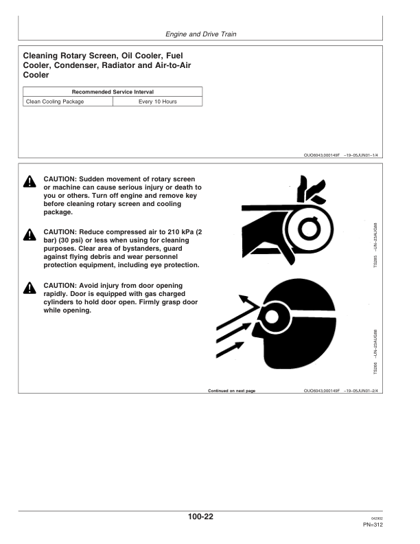 John Deere 9986 Cotton Picker (- 014000) Operator’s Manual (OMN300026) Workshop Guide