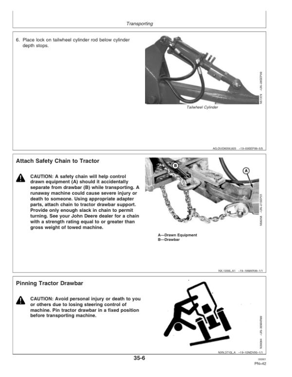 John Deere 3710 Drawn Flex Moldboard Plow Operator’s Manual (OMN300044) Workshop Guide