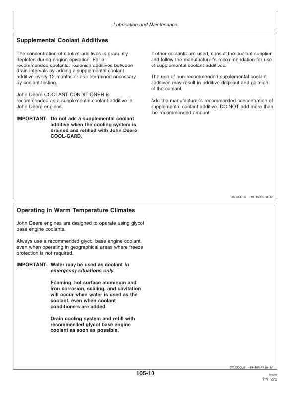 John Deere 9970 Cotton Picker (012001-) Operator’s Manual (OMN300069) Workshop Guide