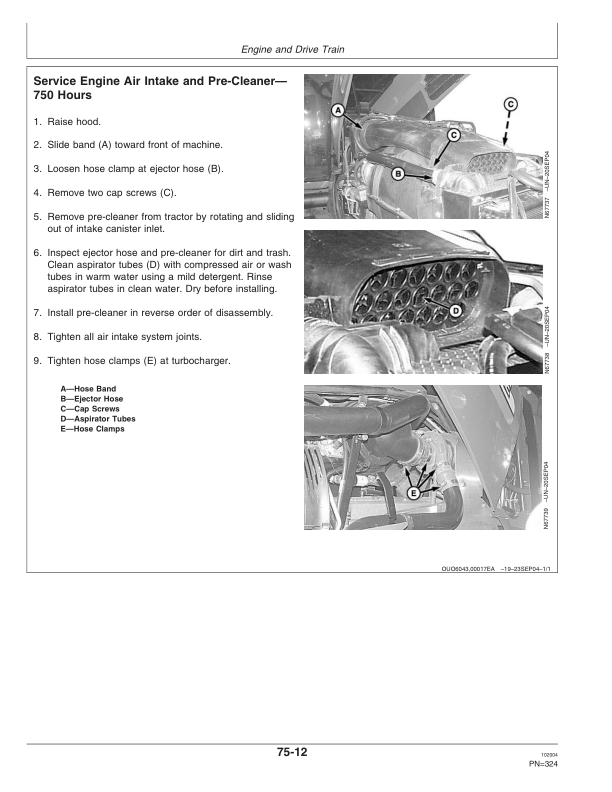 John Deere 4720 Self-Propelled Sprayer (000101-) Operator’s Manual (OMN300191) Workshop Guide