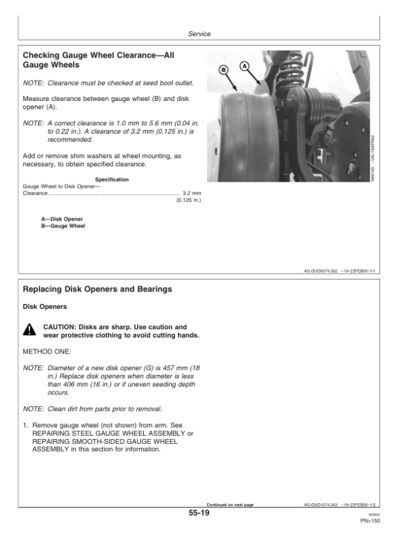 John Deere 1590 Grain Drills Operator’s Manual (OMN300203) Workshop Guide