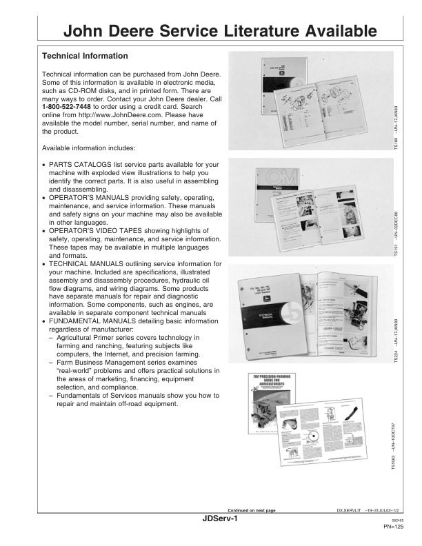 John Deere 2210 Floating Hitch Field Cultivator North America (002000-002999) Operator’s Manual (OMN300380) Workshop Guide