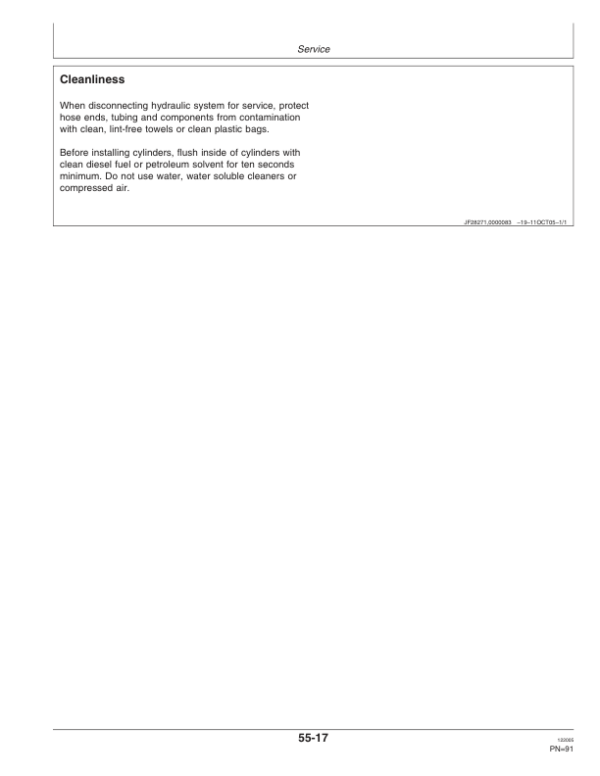 John Deere 2410 Chisel Plow North America (000000-005999) Operator’s Manual (OMN300418) Workshop Guide