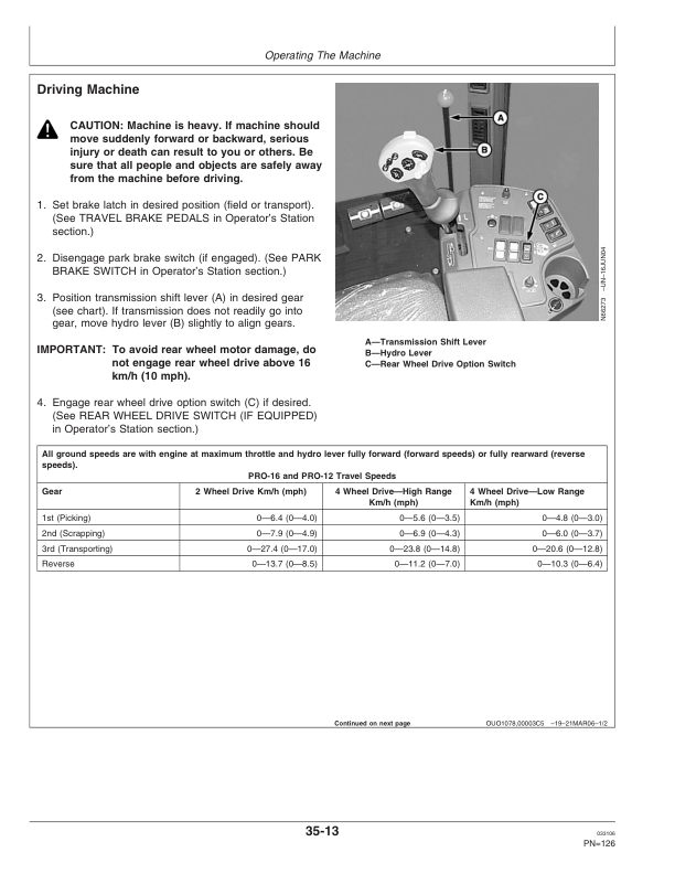 John Deere 9996 Cotton Picker (020001-) Operator’s Manual (OMN300449) Workshop Guide