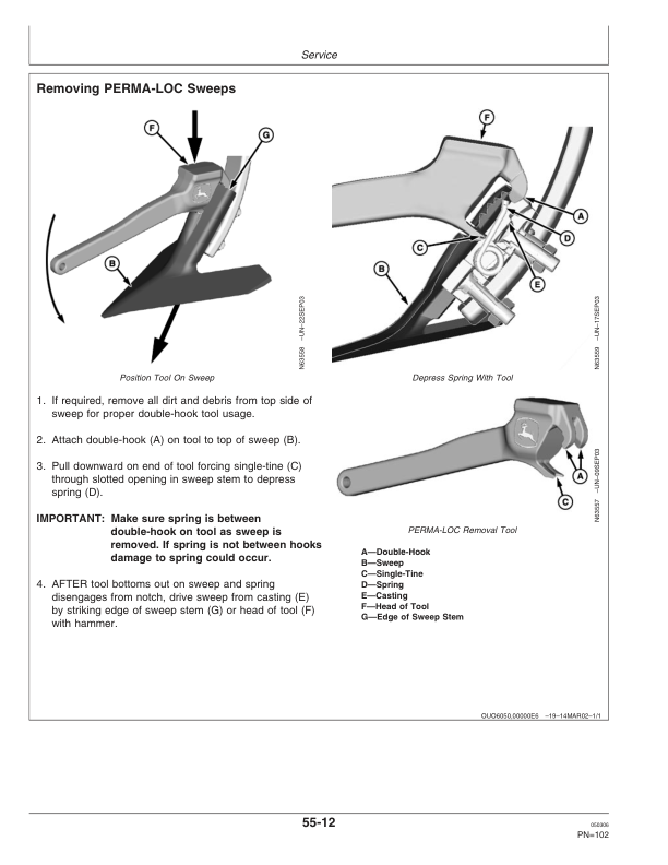 John Deere 2210 Floating Hitch Field Cultivator North America (004000-005999) Operator’s Manual (OMN300474) Workshop Guide