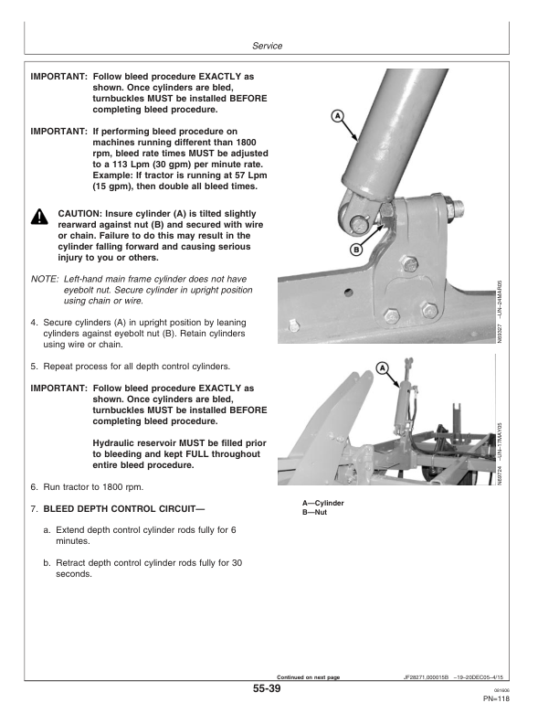John Deere 2410 Chisel Plow North America (006000-007999) Operator’s Manual (OMN300488) Workshop Guide