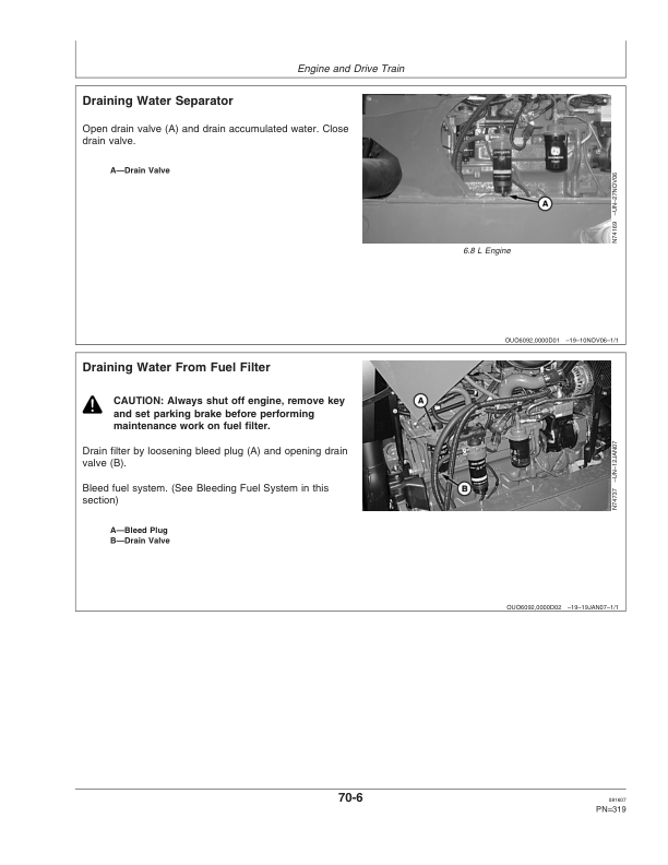 John Deere 4730 & 4830 Self-Propelled Sprayer North America (002001-004000) Operator’s Manual (OMN300572) Workshop Guide