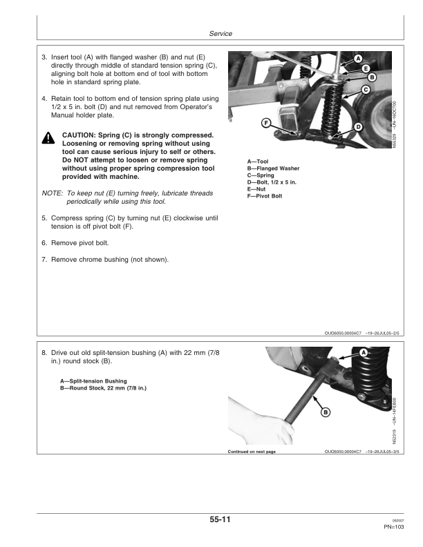 John Deere 2210 Floating Hitch Field Cultivator North America (006000-007999) Operator’s Manual (OMN300671) Workshop Guide