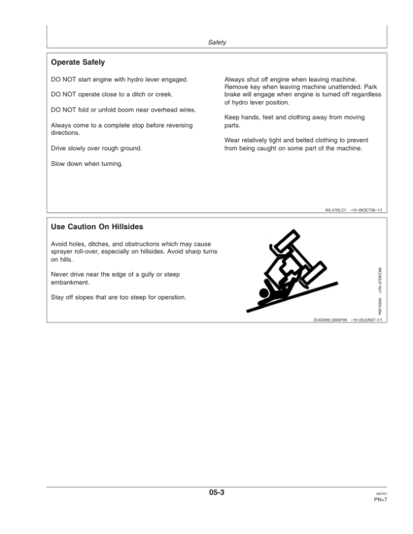 John Deere 4730 & 4830 Self-Propelled Sprayers Export Edition (002001-004000) Operator’s Manual (OMN300725) Workshop Guide