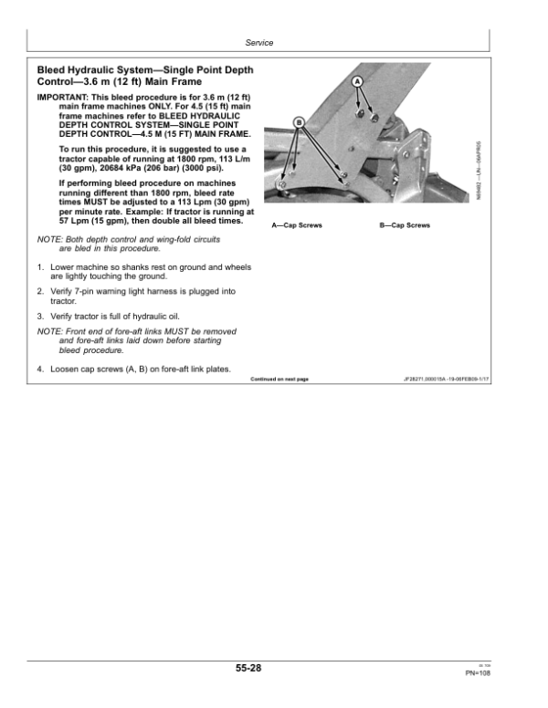John Deere 2210 Floating Hitch Field Cultivator North America (008000-760100) Operator’s Manual (OMN300811) Workshop Guide