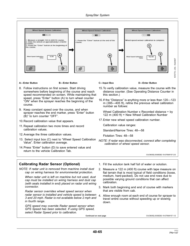 John Deere 4630 Self-Propelled Sprayers North America (000101-018000) Operator’s Manual (OMN300896) Workshop Guide