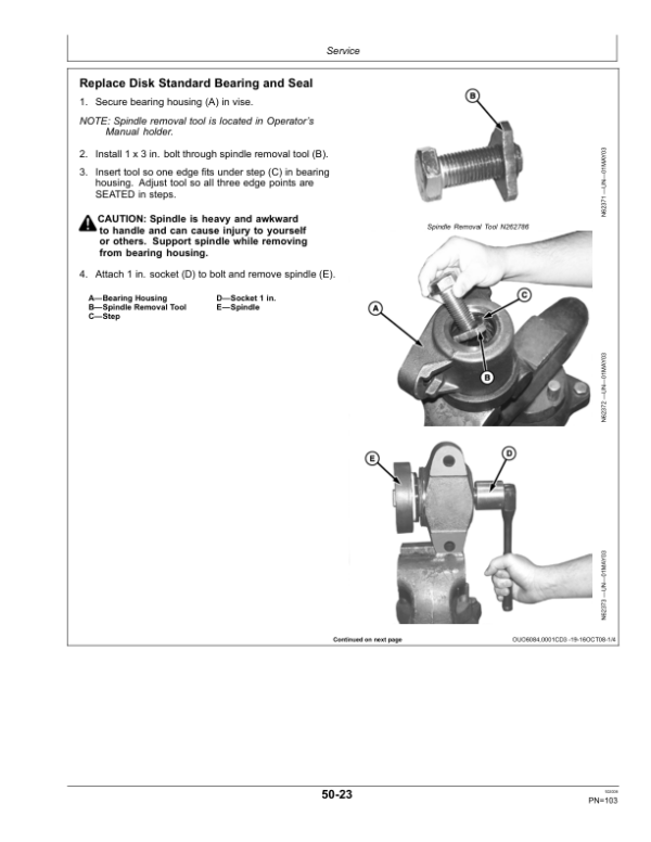 John Deere 2700 Mulch Ripper Operator’s Manual (OMN300913) Workshop Guide