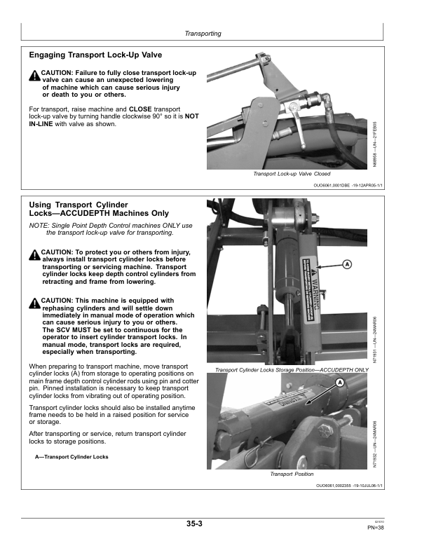 John Deere 2410 Chisel Plow Export Edition (008000-011999) Operator’s Manual (OMN332303) Workshop Guide