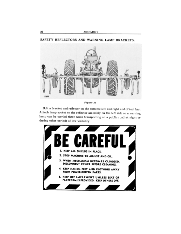 John Deere Integral Tool Bar No. 400 Series Operator’s Manual (OMN37955) Workshop Guide