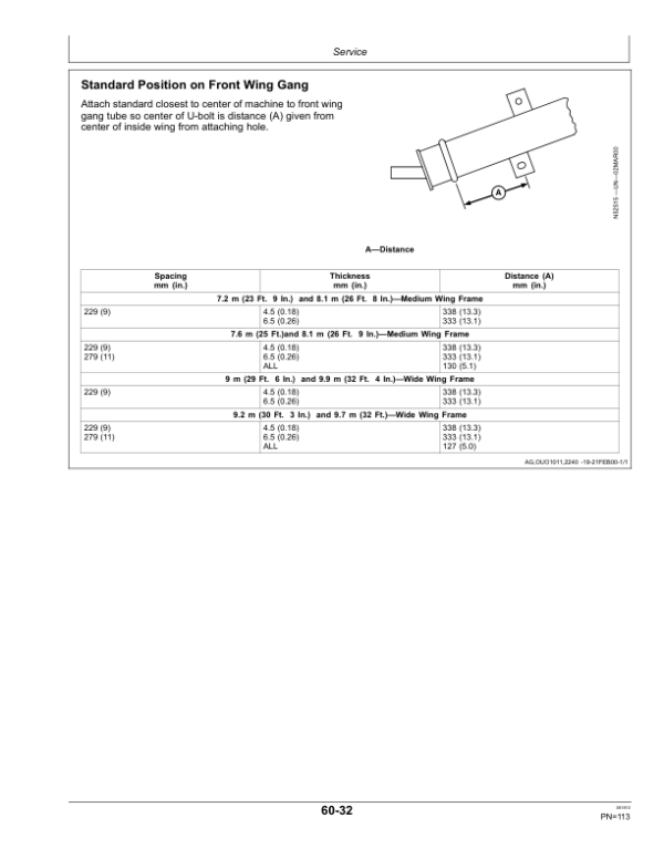 John Deere 650 Tandem Flex-Fold Disk (740101-) Operator’s Manual (OMN401315) Workshop Guide