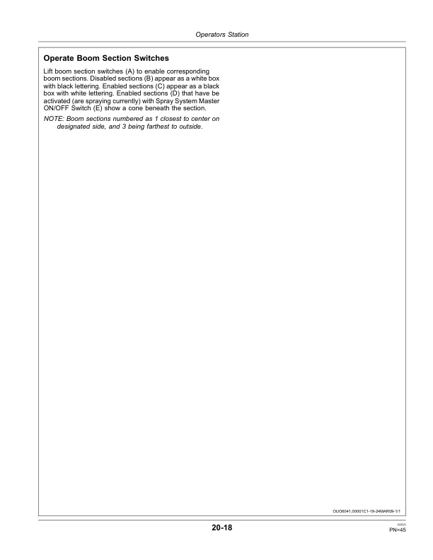 John Deere 4930 Self-Propelled Sprayer (013001-) Operator’s Manual (OMN401971) Workshop Guide