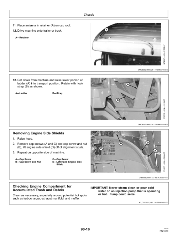 John Deere 4730 & 4830 Self-Propelled Sprayer Export Edition (013001-018000) Operator’s Manual (OMN402487) Workshop Guide