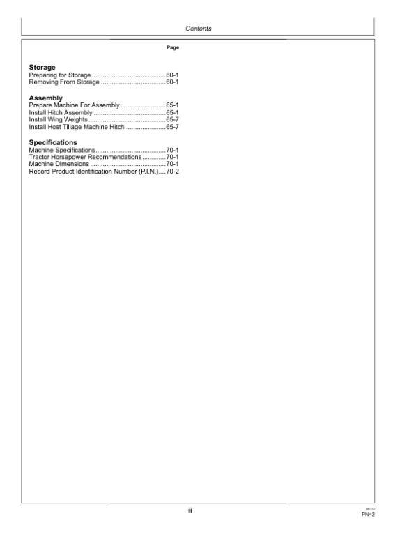 John Deere 200 Seedbed Finisher (740101-) Operator’s Manual (OMN403094) Workshop Guide