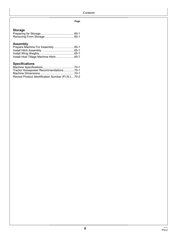 John Deere 200 Seedbed Finisher (740101-) Operator’s Manual (OMN403094) Workshop Guide