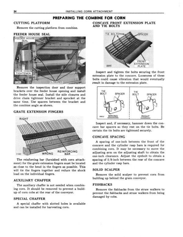 John Deere 205 Corn Attachment for 40 Combine Operator’s Manual (OMN84360) Workshop Guide