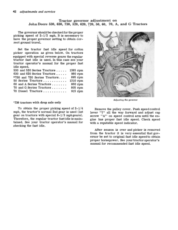 John Deere 22 One-Row Cotton Picker Operator’s Manual (OMN97519N) Workshop Guide