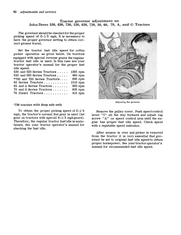 John Deere 22 One-Row Cotton Picker Operator’s Manual (OMN97519N) Workshop Guide