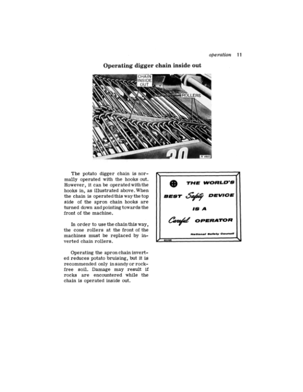 John Deere 30 Series Two-Row Potato Digger, Stone Picker Attachment Operator’s Manual (OMN97552) Workshop Guide