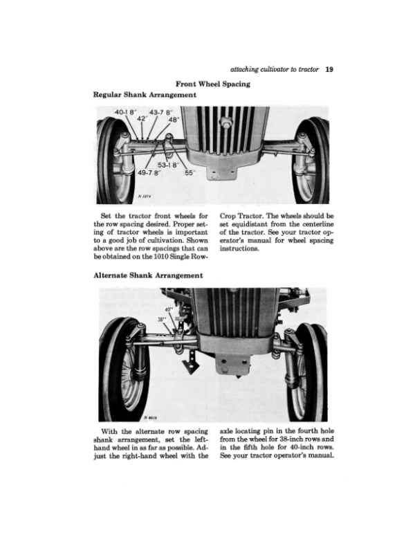 John Deere S1 Row-Crop Cultivator Operator’s Manual (OMN97626N) Workshop Guide