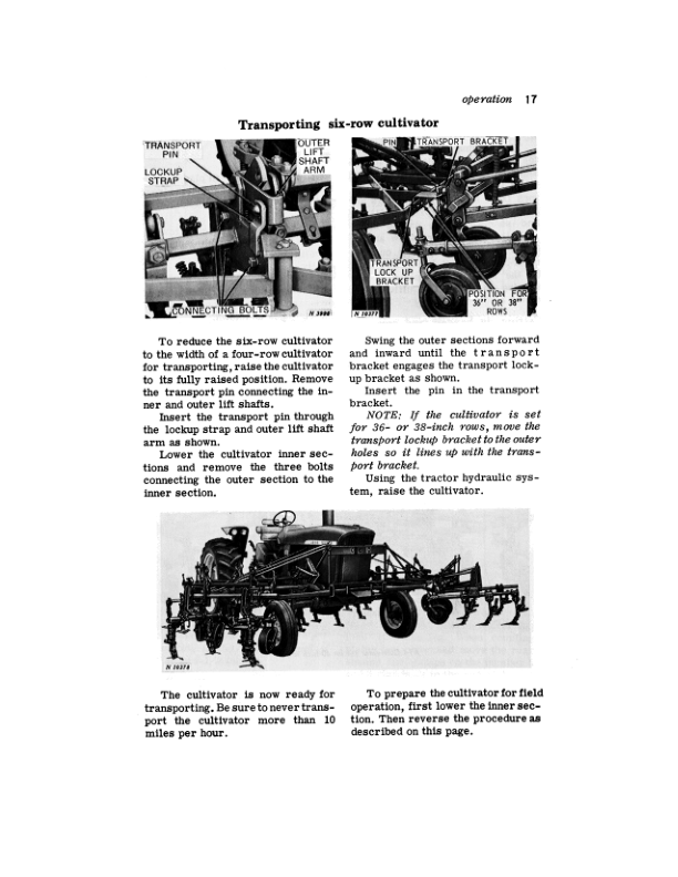 John Deere AT4, AT6 Row Crop Cultivator Operator’s Manual (OMN97657N) Workshop Guide