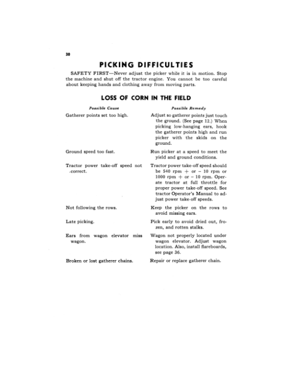 John Deere 18 Corn Picker Operator’s Manual (OMN97700) Workshop Guide