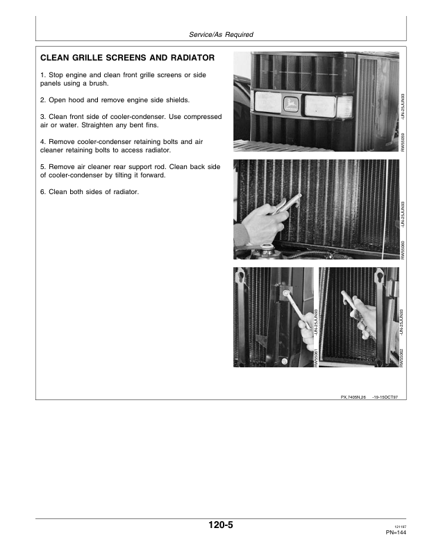 John Deere 7405 Tractor Operator’s Manual (OMP65208) Workshop Guide