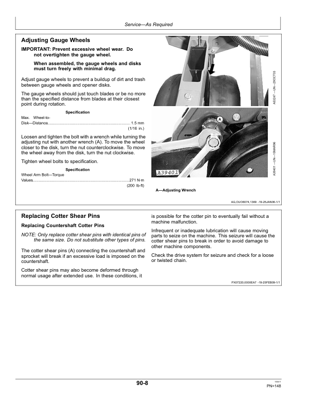John Deere 1030 Integral Planters Operator’s Manual (OMP74039) Workshop Guide