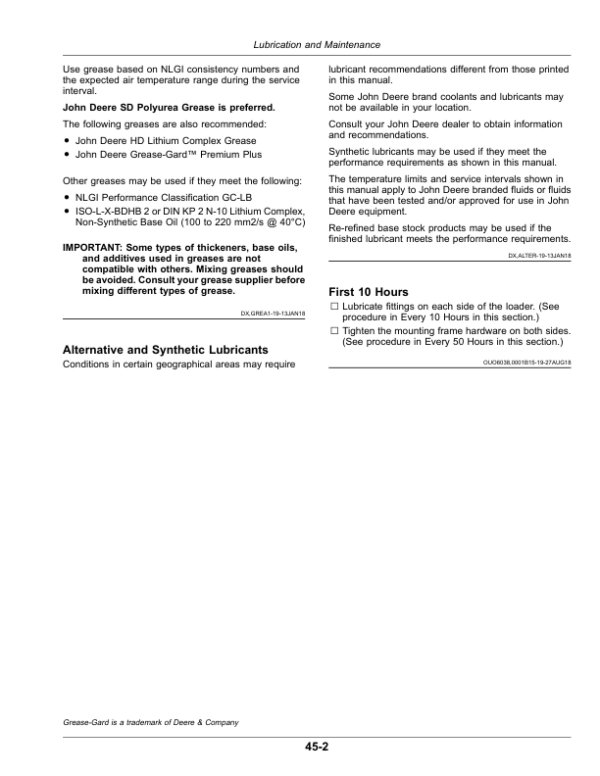 John Deere 553 Loader (Brazilian Edition) Operator’s Manual (OMP74048) Workshop Guide
