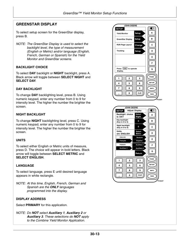 John Deere Greenstar Yield Monitor & Mapping System for 50 Series Combines Operator’s Manual (OMPC20021) Workshop Guide