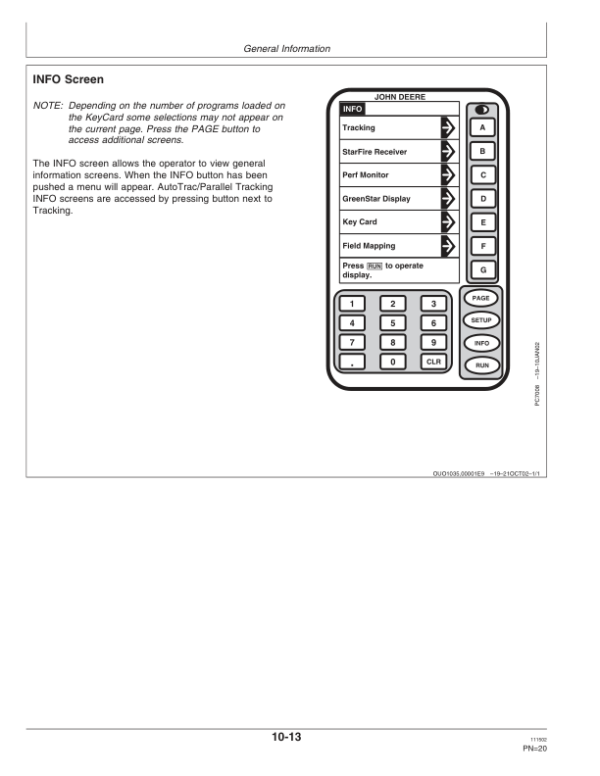 John Deere Greenstar AutoTrac Assisted Steering System Worldwide Edition Operator’s Manual (OMPC20181) Workshop Guide