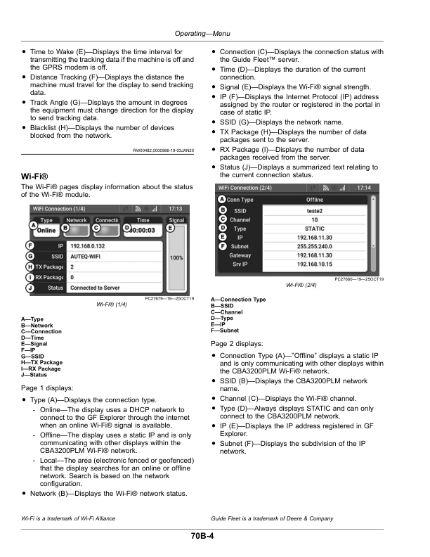 John Deere Guide Fleet 3500 Display Operator’s Manual (OMPFP19203) Workshop Guide